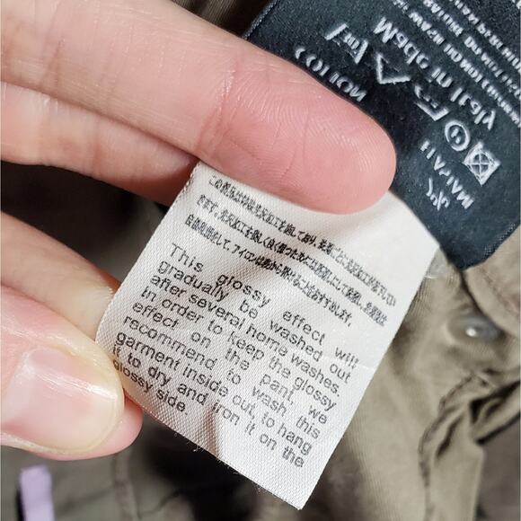 Vanessa Bruno Designer Casual Boho Tan Heddy Slim Court Low Rise Jeans Size 24 - Picture 12 of 16